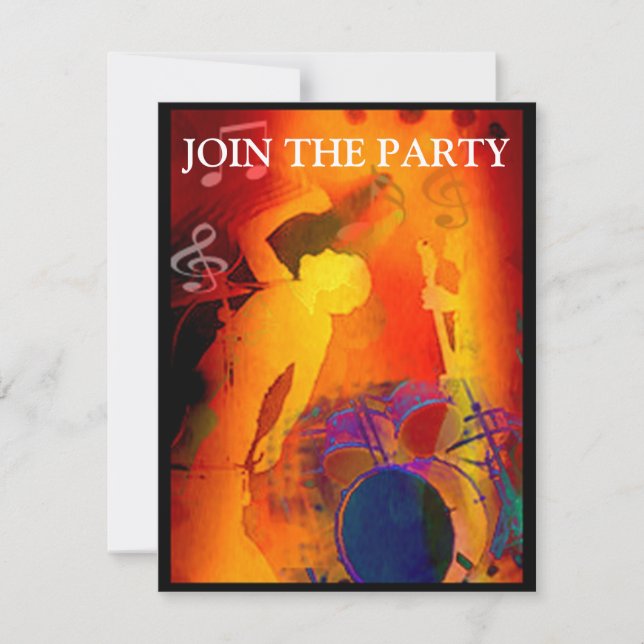 Music Party Invitation (Front)