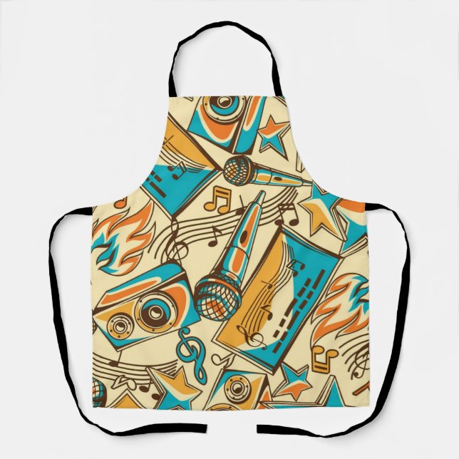 Music pattern apron (Front)