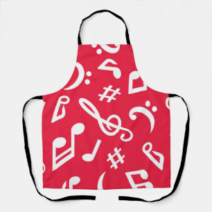 Music pattern apron