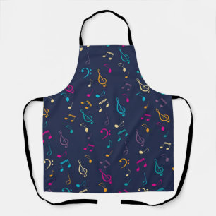 Music pattern apron