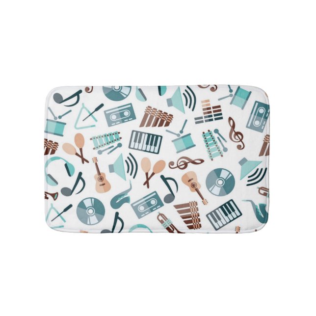 Music pattern bath mat (Front)