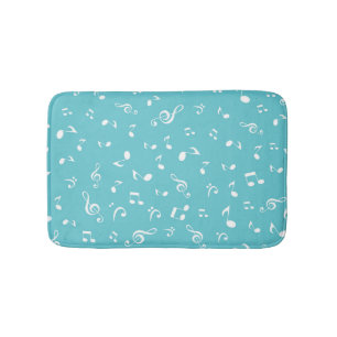 Music pattern bath mat