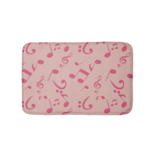 Music pattern bath mat
