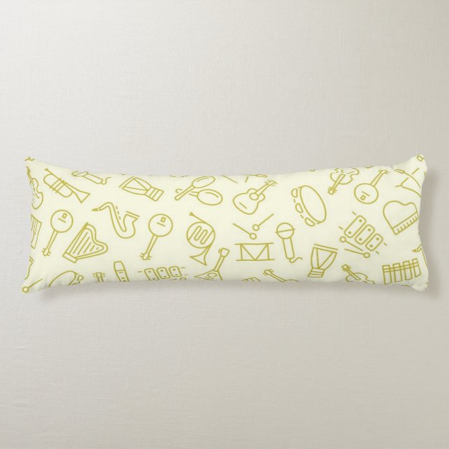 Music pattern body cushion (Front)