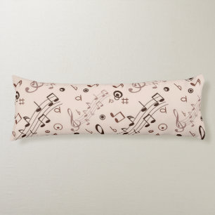 Music pattern body cushion