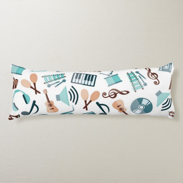 Music pattern body cushion (Front)