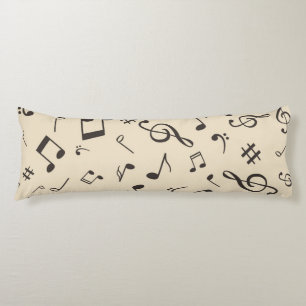 Music pattern body cushion