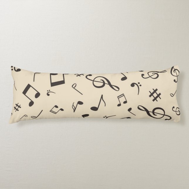 Music pattern body cushion (Front)