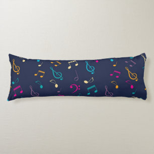 Music pattern body cushion