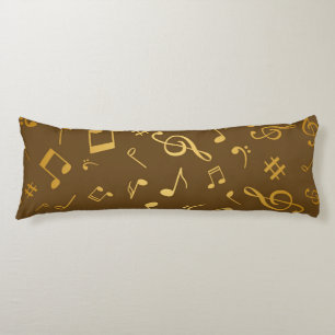 Music pattern body cushion