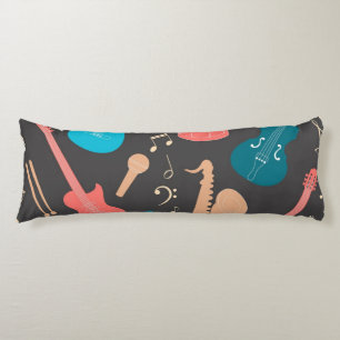 Music pattern body cushion