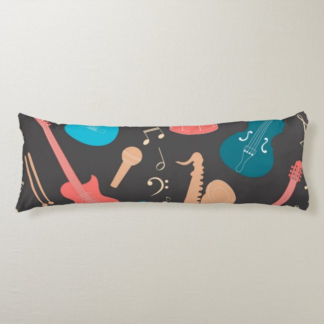 Music pattern body cushion (Front)