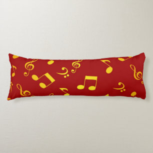Music pattern body cushion