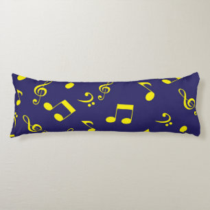 Music pattern body cushion