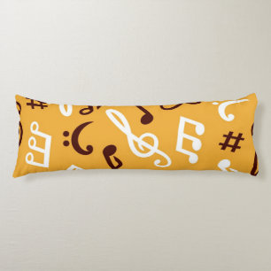 Music pattern body cushion