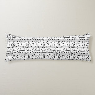 Music Pattern body pillows