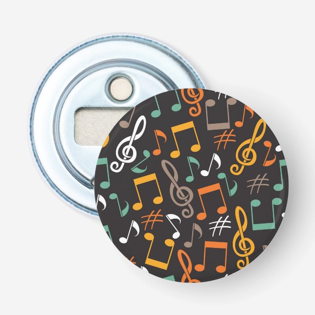 Music pattern bottle opener (Front)