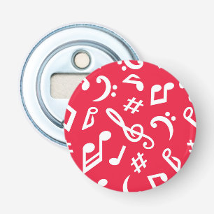 Music pattern bottle opener