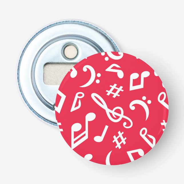 Music pattern bottle opener (Front)