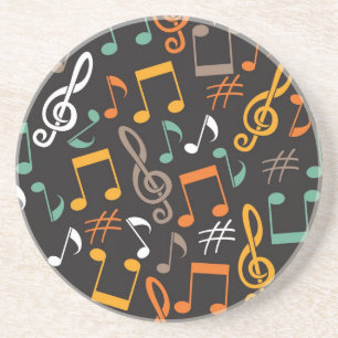 Music pattern coaster