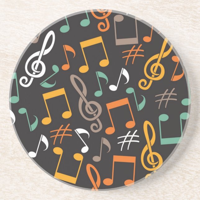 Music pattern coaster (Front)