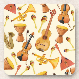 Music pattern coaster