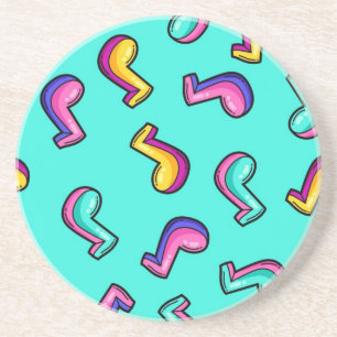 Music pattern coaster