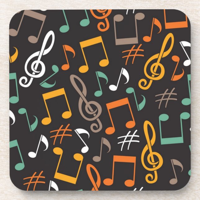 Music pattern coaster (Front)