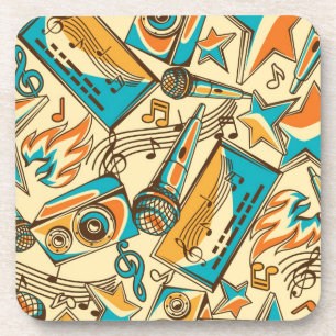 Music pattern coaster