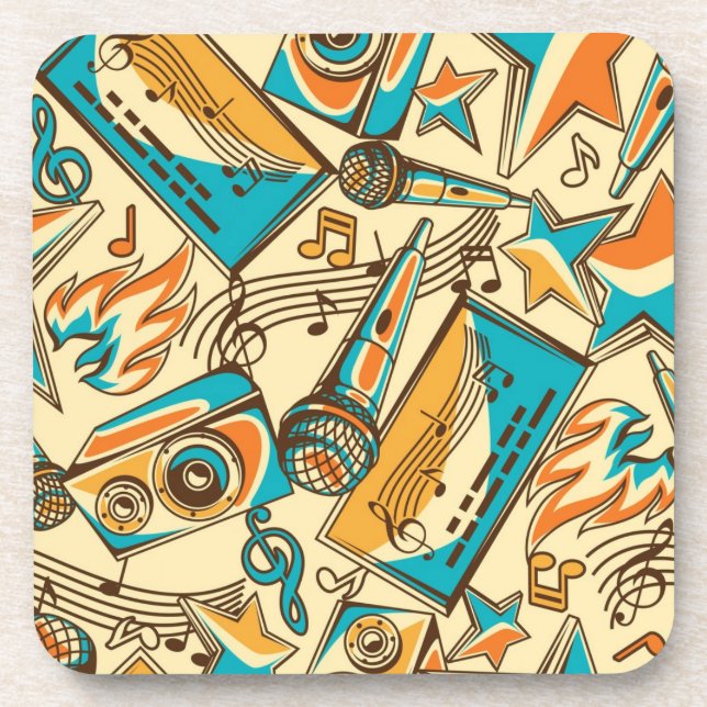 Music pattern coaster (Front)