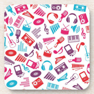 Music pattern coaster