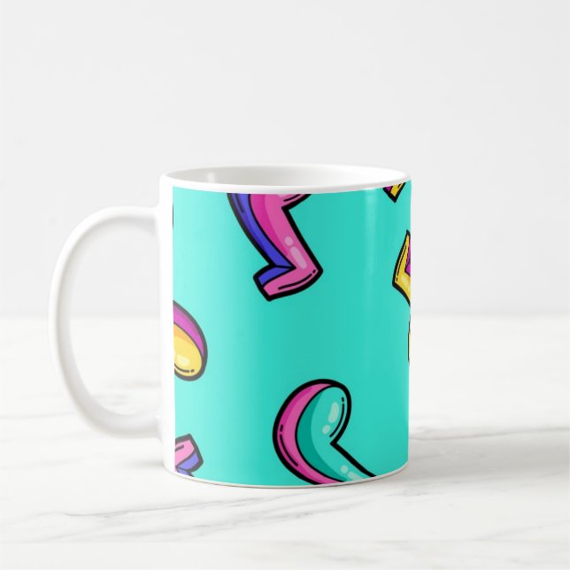 Music pattern coffee mug (Left)