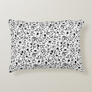 Music pattern decorative cushion