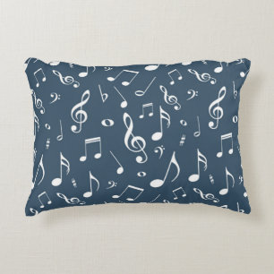 Music pattern decorative cushion