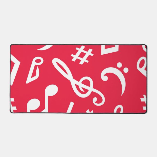 Music pattern desk mat (Front)