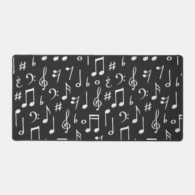 Music pattern desk mat (Front)