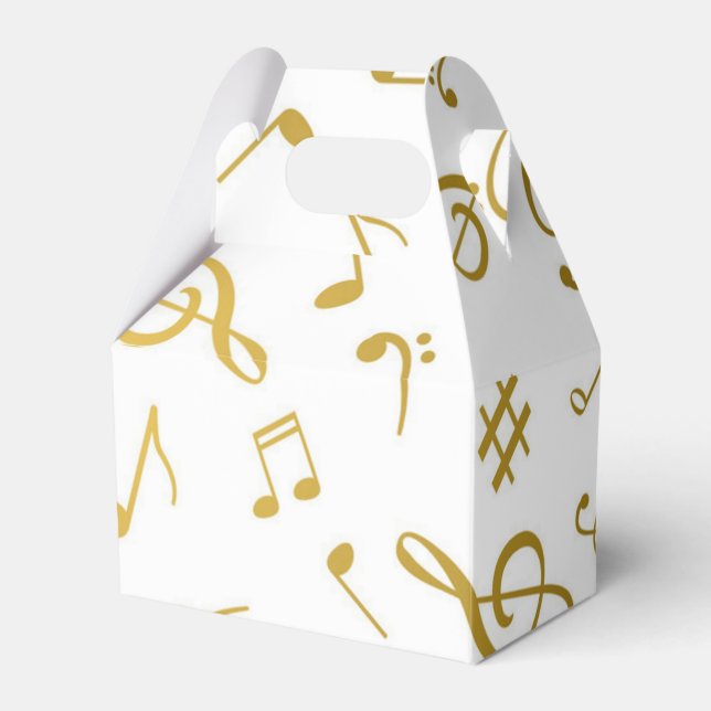 Music pattern favour box (Front Side)