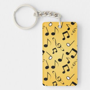 Music pattern key ring
