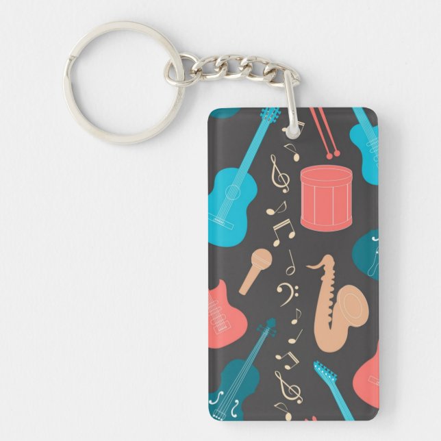 Music pattern key ring (Front)
