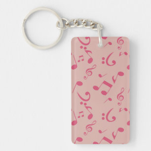 Music pattern key ring