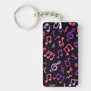 Music pattern key ring
