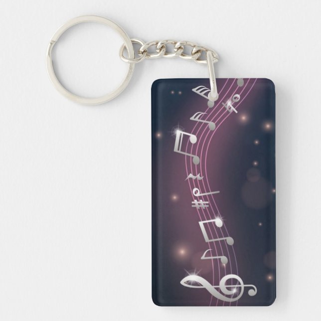Music pattern key ring (Front)