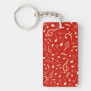 Music pattern key ring