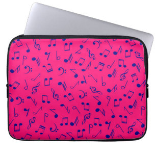 Music pattern laptop sleeve