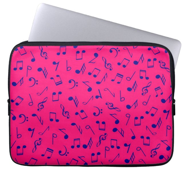 Music pattern laptop sleeve (Front)