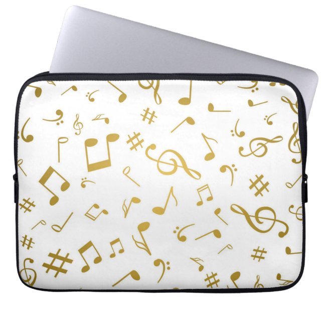 Music pattern laptop sleeve (Front)
