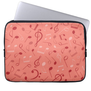Music pattern laptop sleeve