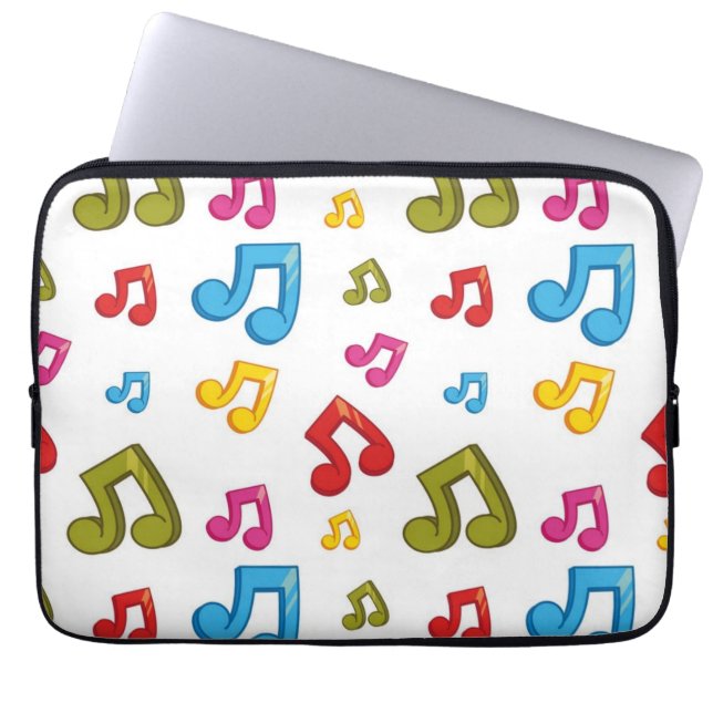 Music pattern laptop sleeve (Front)