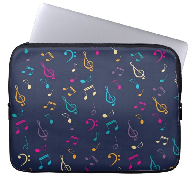 Music pattern laptop sleeve (Front)