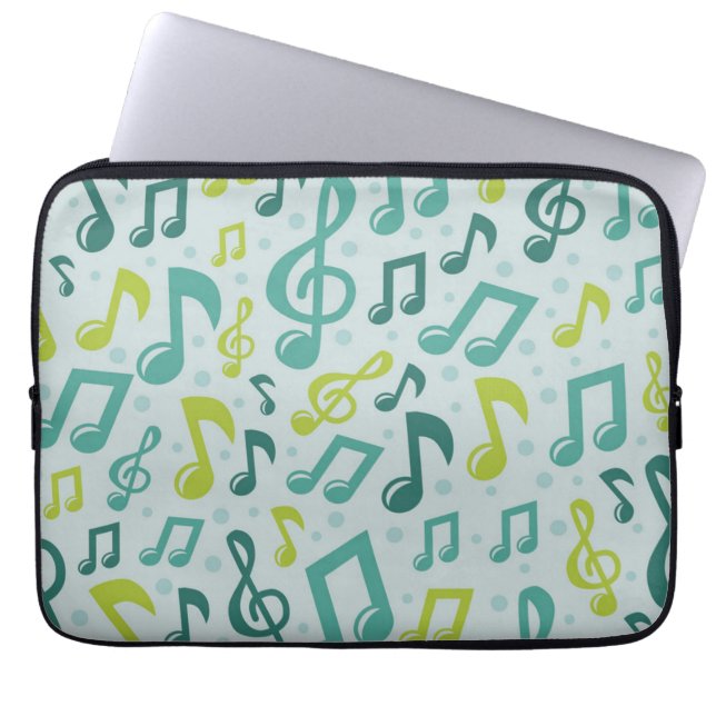 Music pattern laptop sleeve (Front)